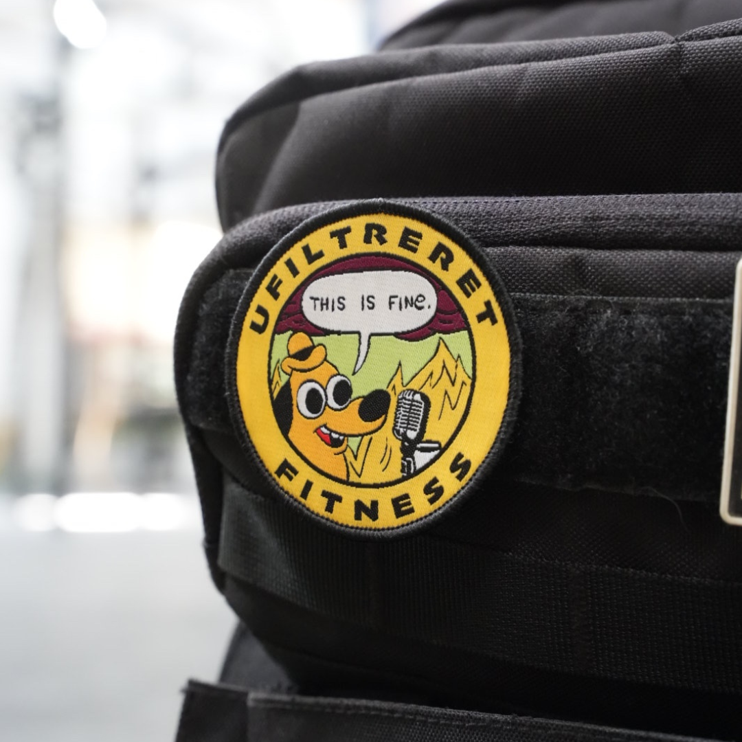 Ufiltreret fitness Velcro badge