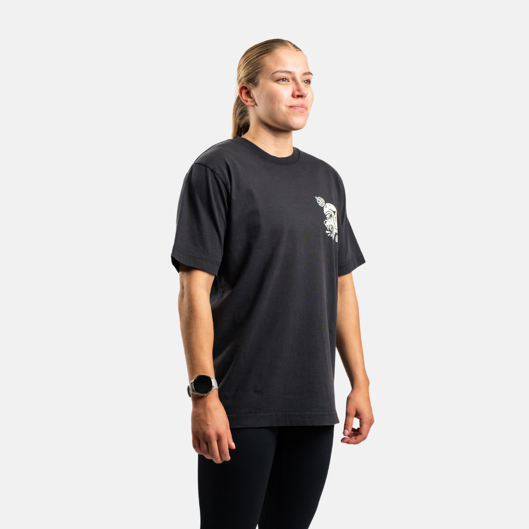 Ufiltreret fitness oversized t-shirt BLACK (limited)