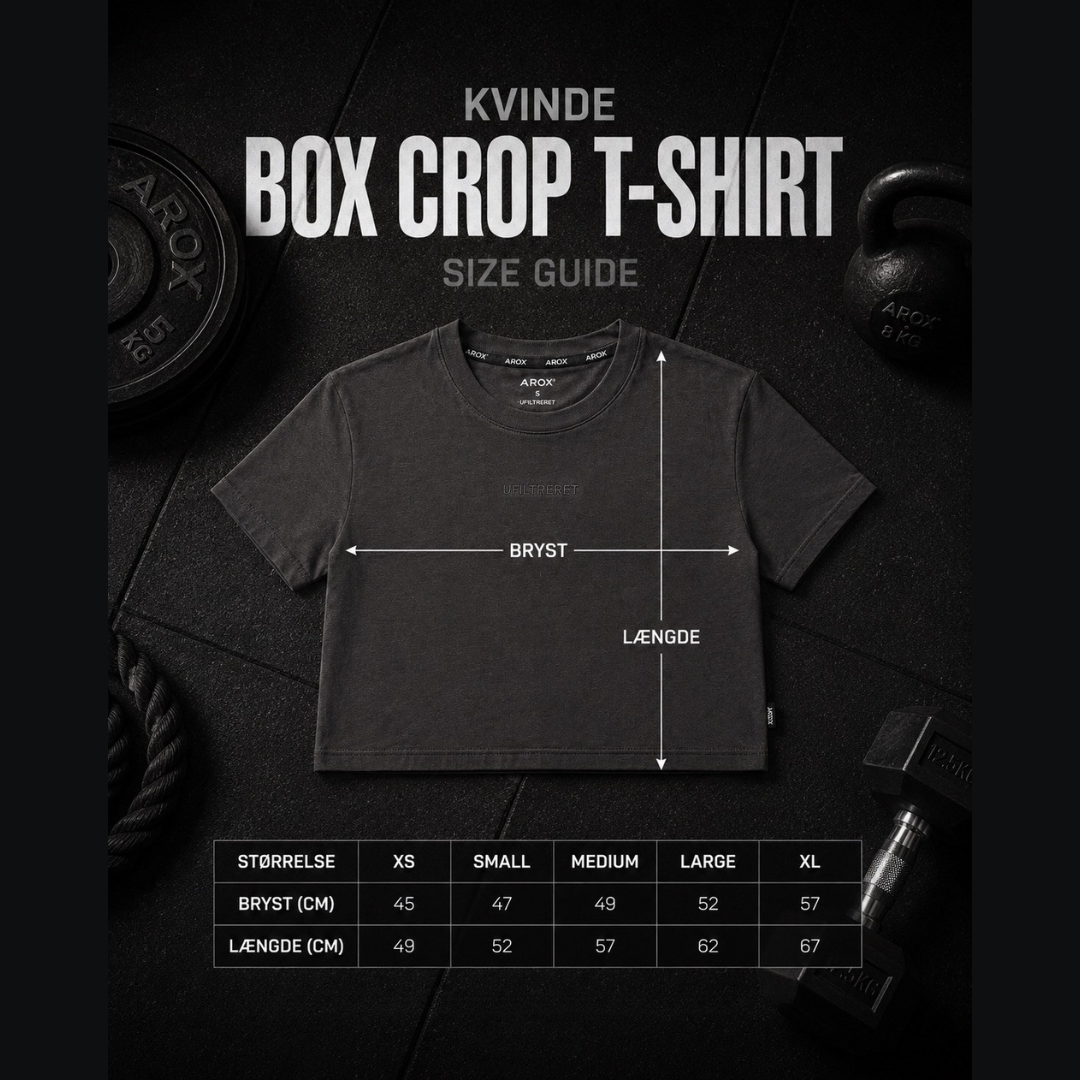 Ufiltreret oversized kvinde crop t-shirt (GRÅ)