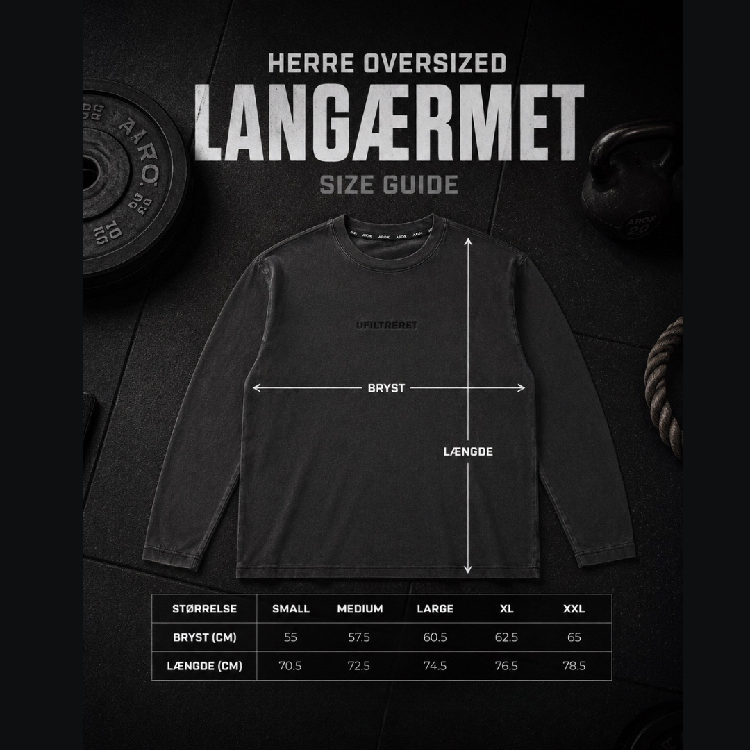 Ufiltreret oversized longsleeve (WASHED BALCK)