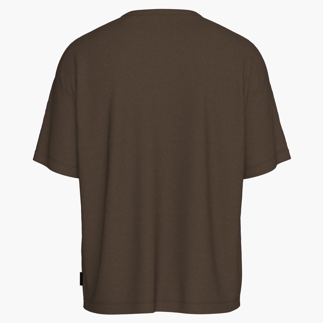 SportsTech oversized t-shirt (Dark brown)