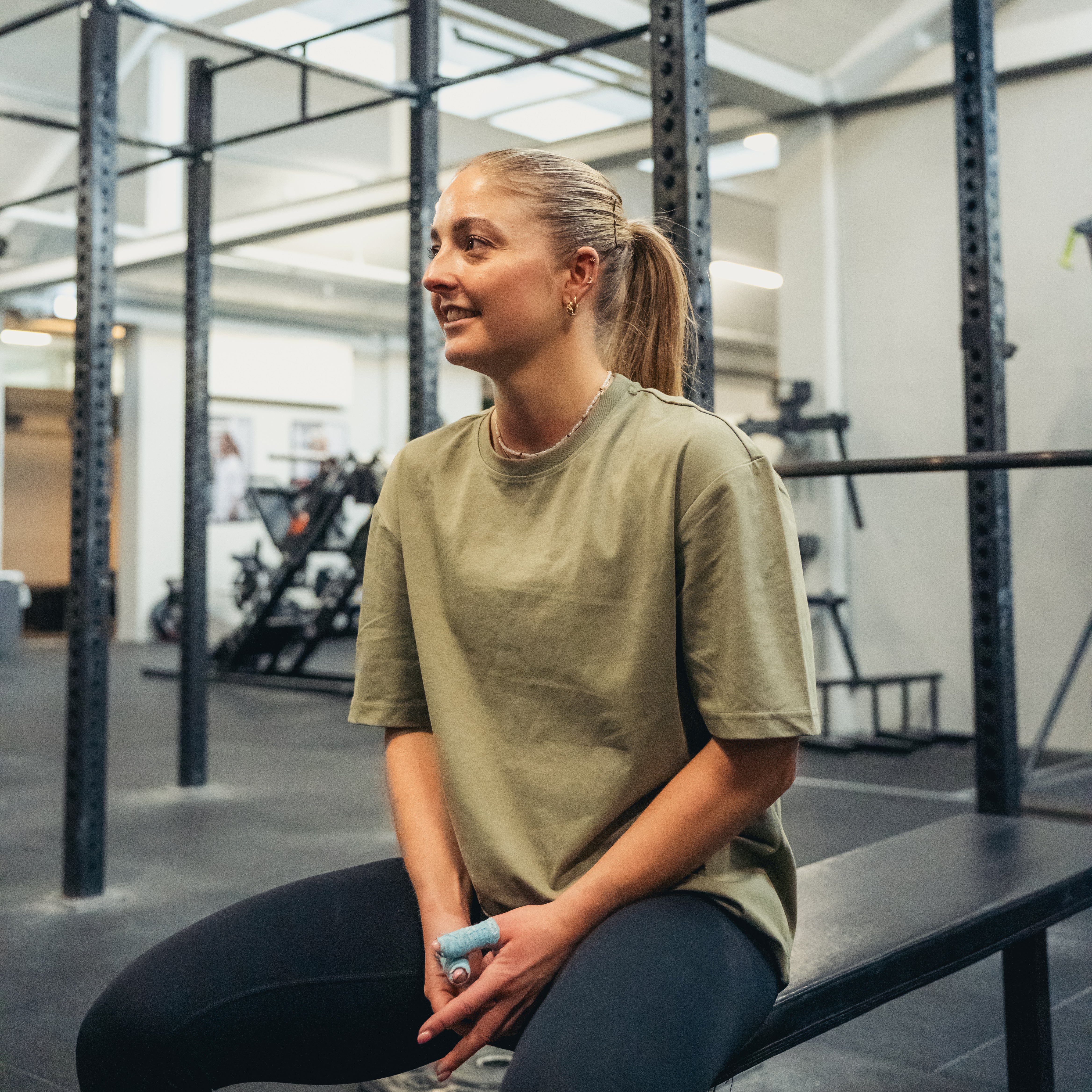 Box fit performance flex® t-shirt (Light olive)