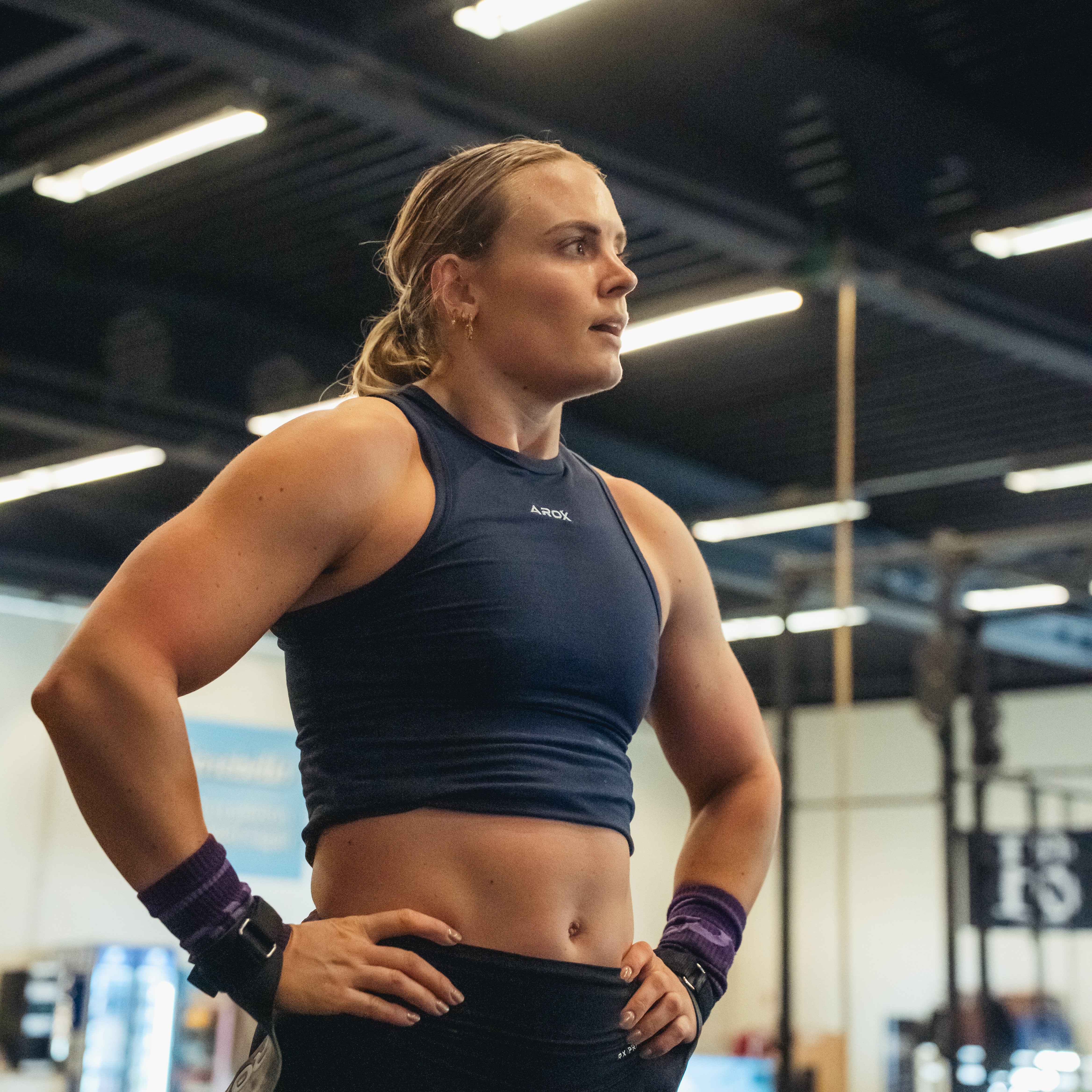 SportsTech kvinde top (Deep navy)