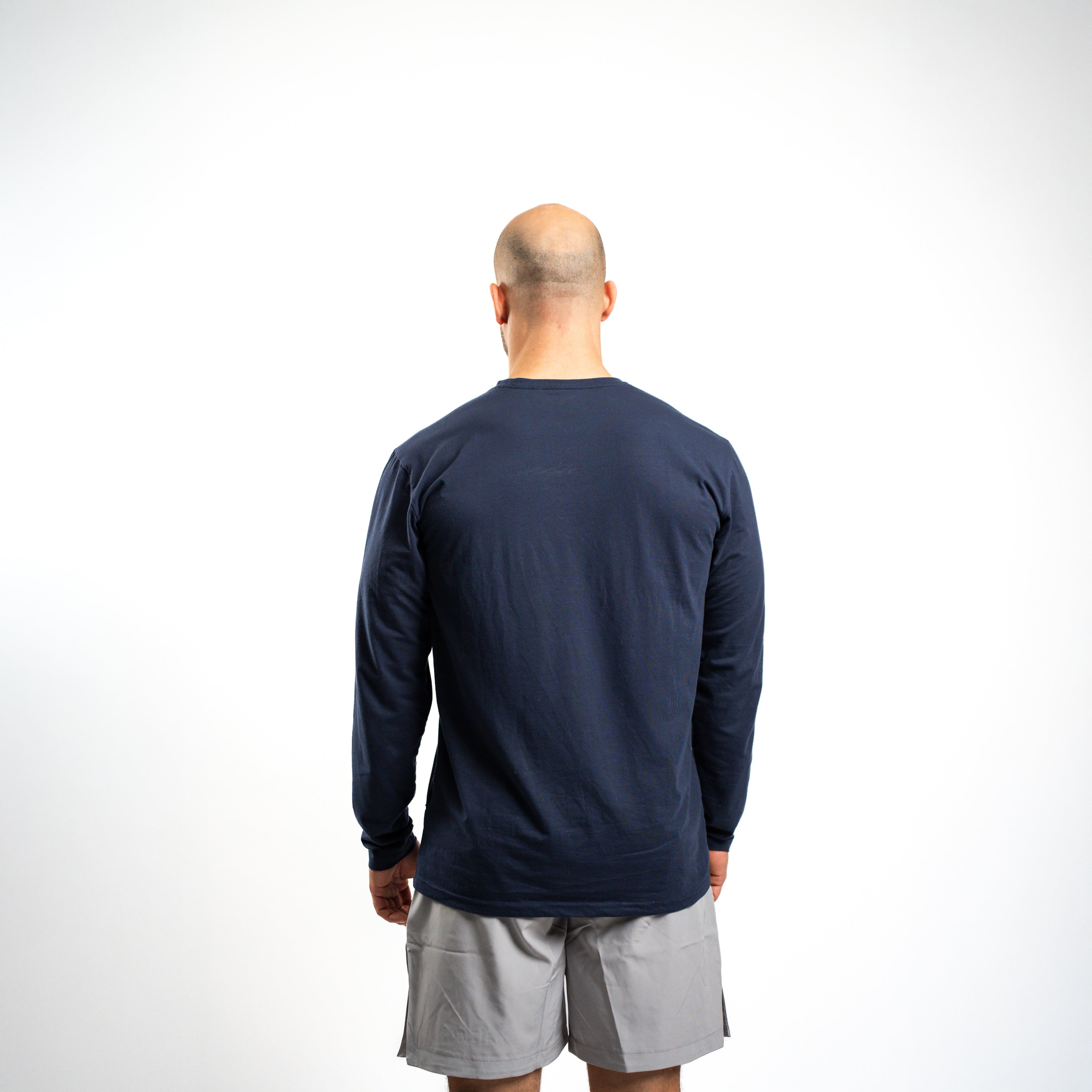 SportsTech herre langærmet (Deep navy)