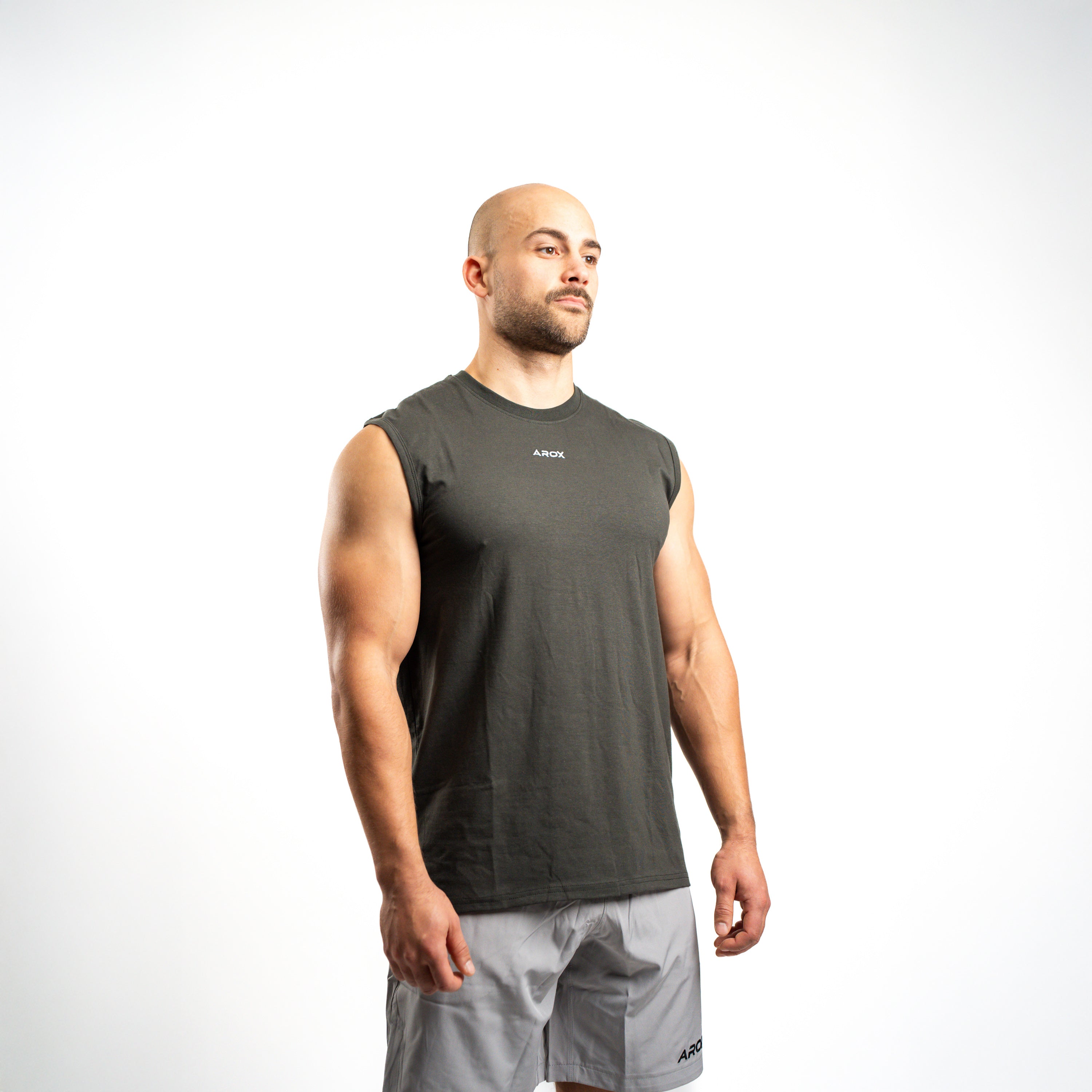 SportsTech herre no-sleeve (Dark grey)