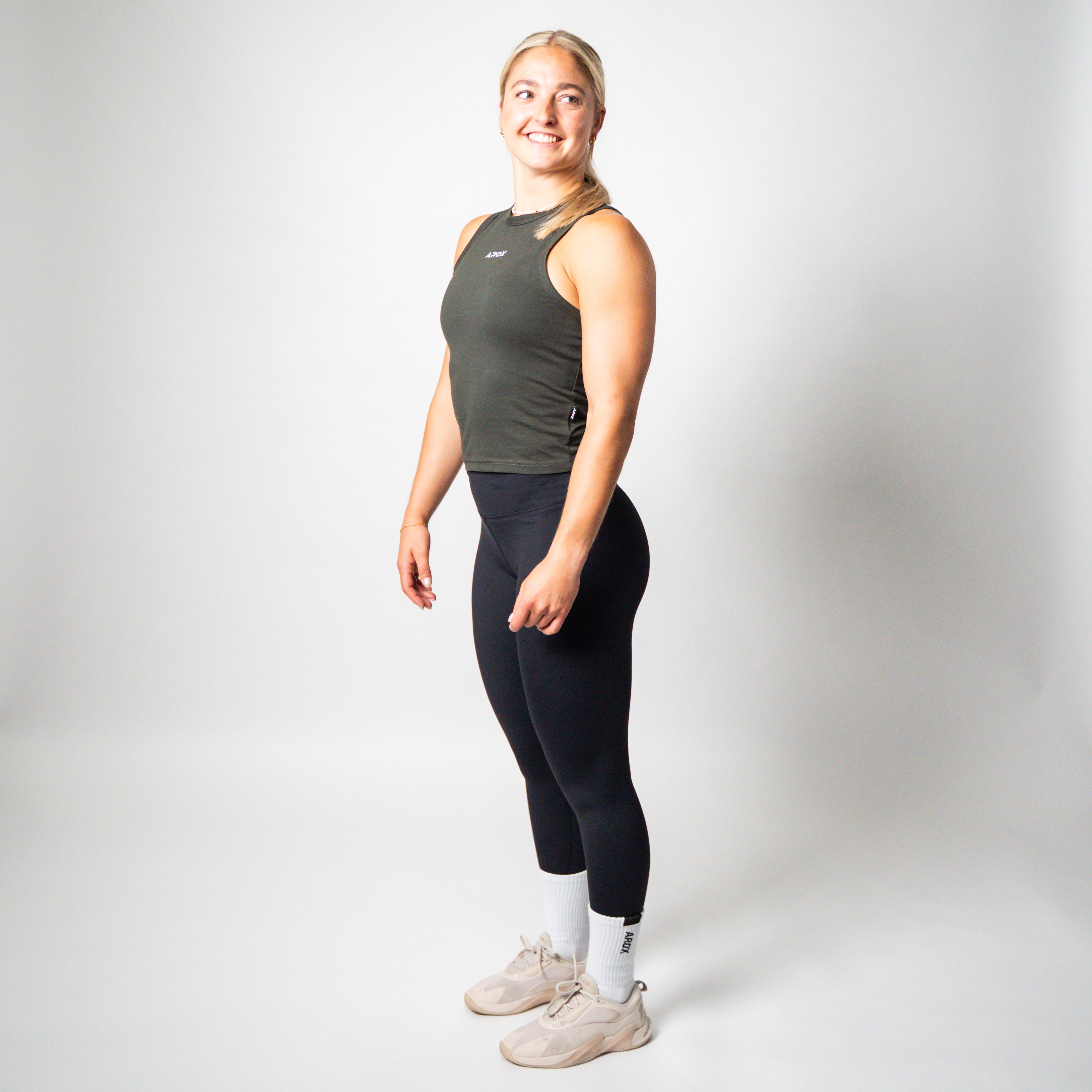 SportsTech kvinde top (Dark grey)