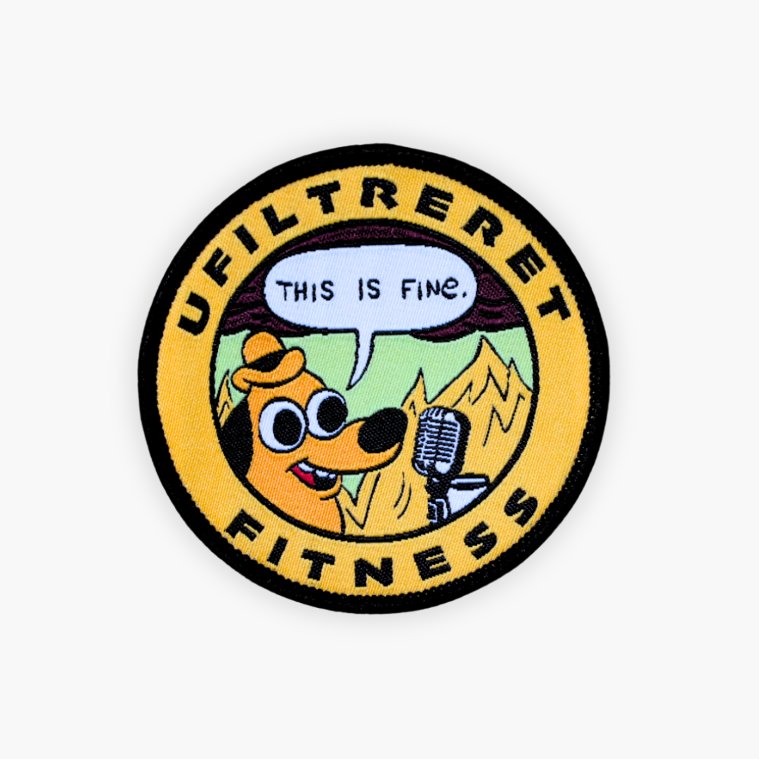Ufiltreret fitness Velcro badge