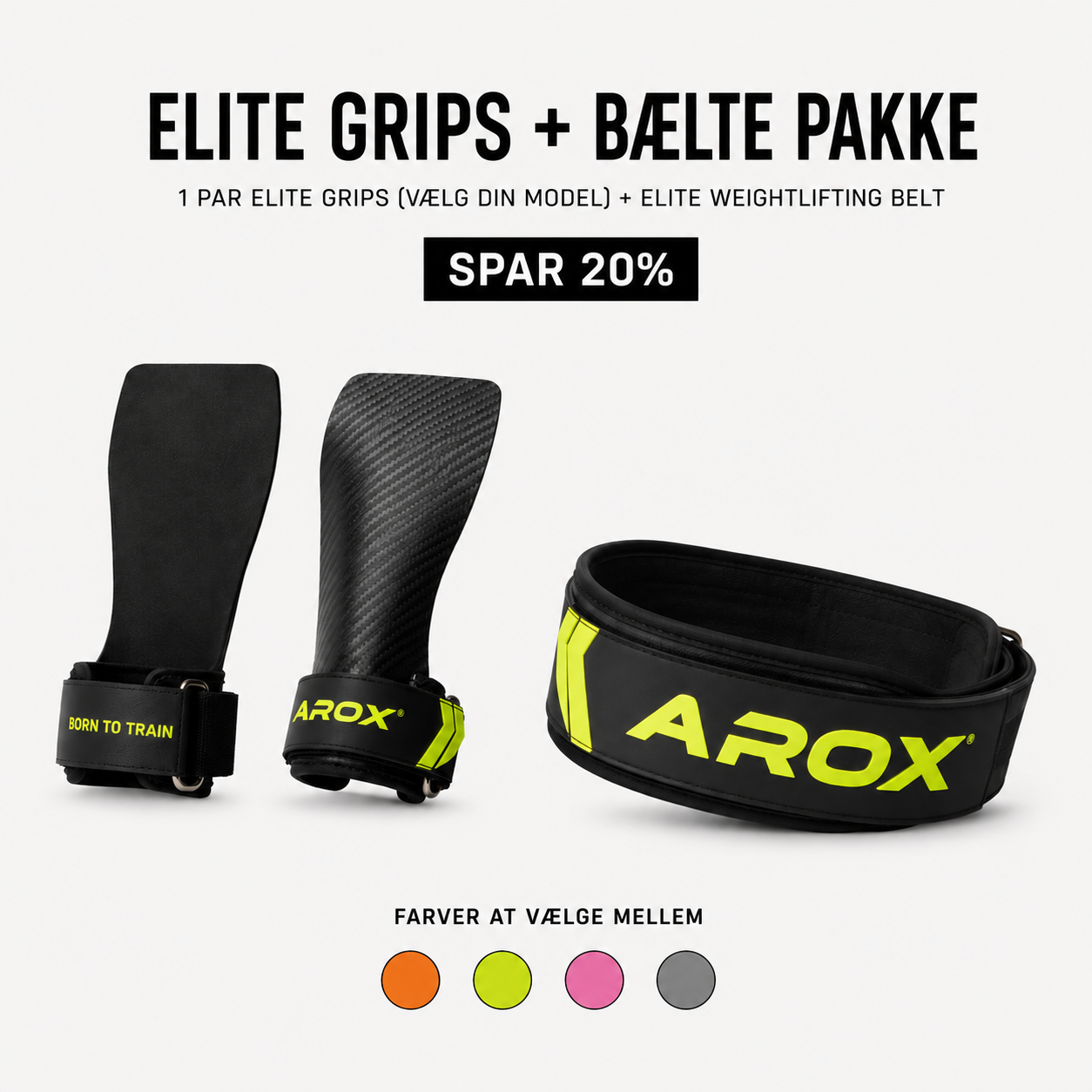 Elite bælte + Grips tilbudspakke