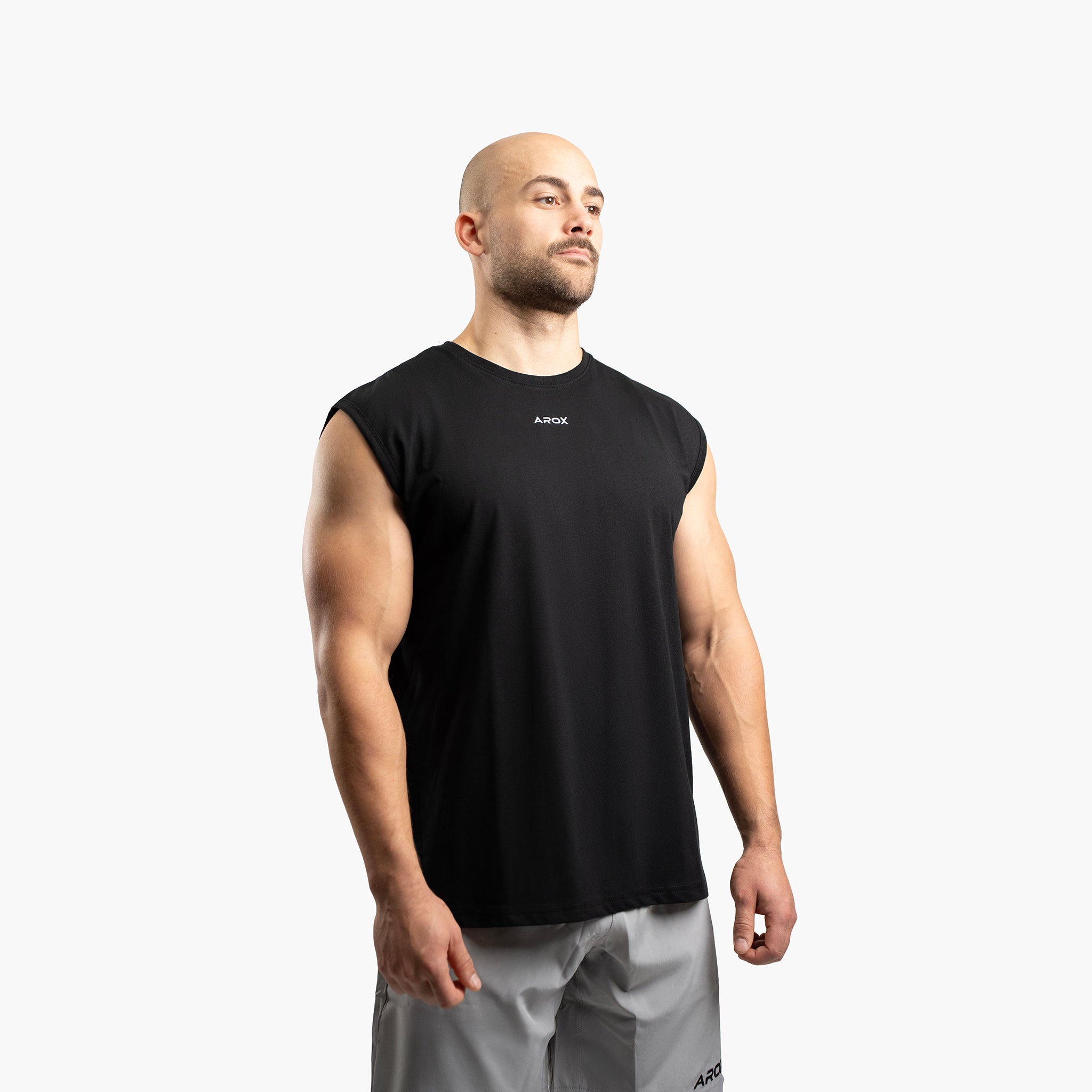 SportsTech herre no-sleeve (Sort)