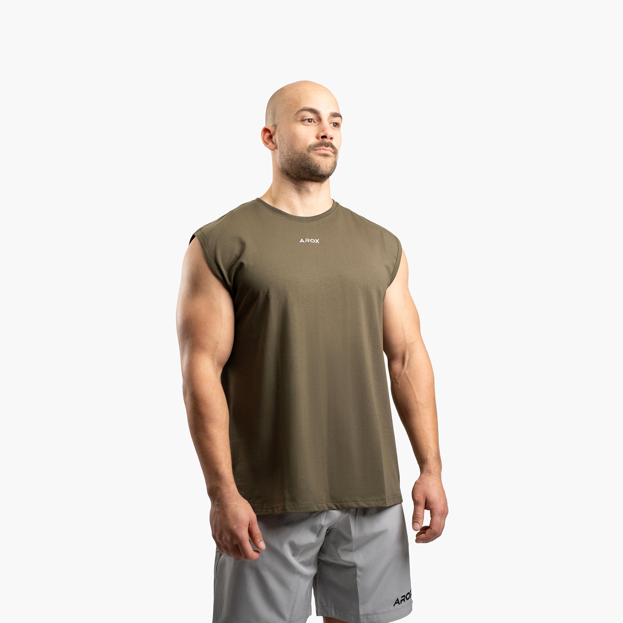 SportsTech herre no-sleeve (Ranger green)