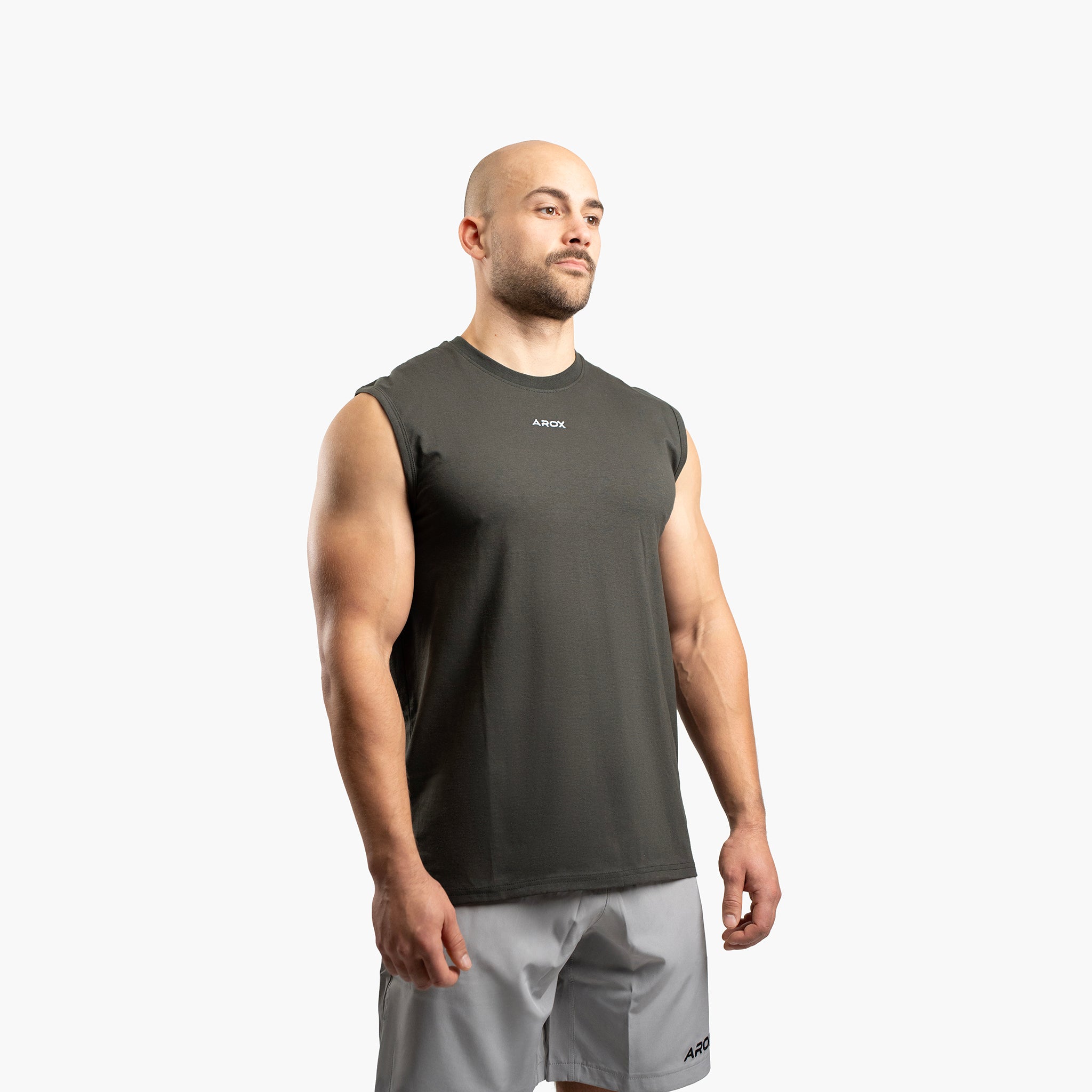 SportsTech herre no-sleeve (Dark grey)