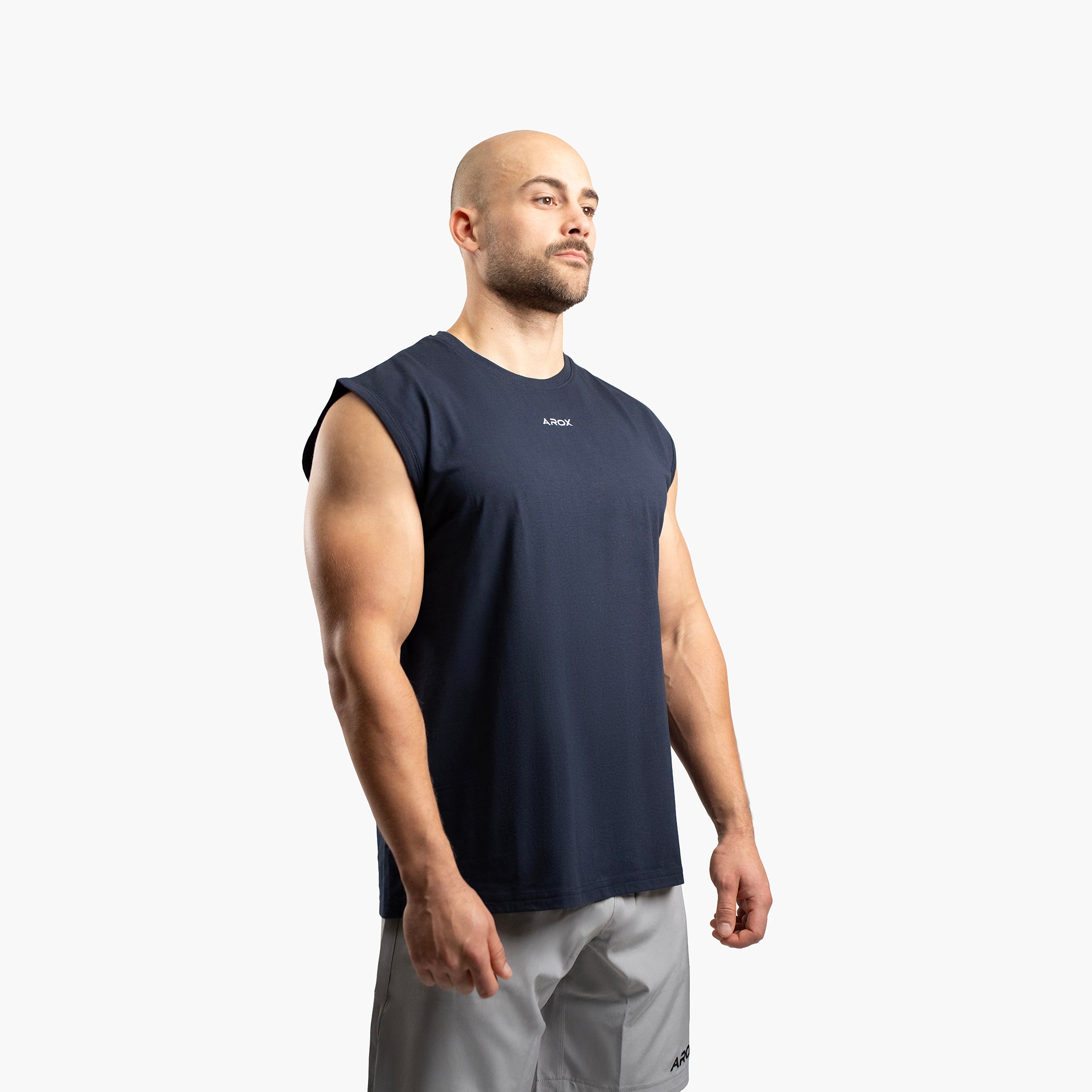 SportsTech herre no-sleeve (Dark navy)