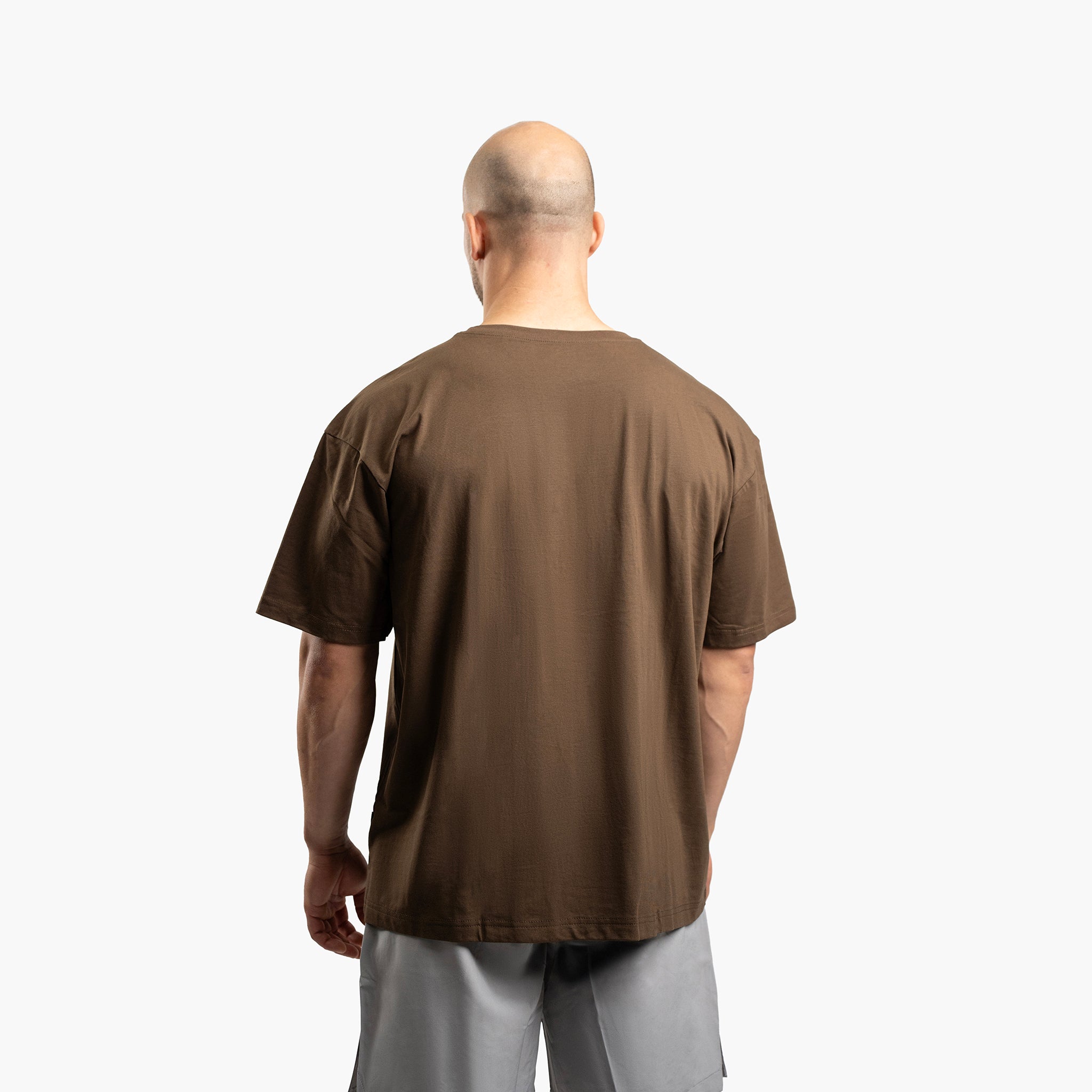 SportsTech oversized t-shirt (Dark brown)