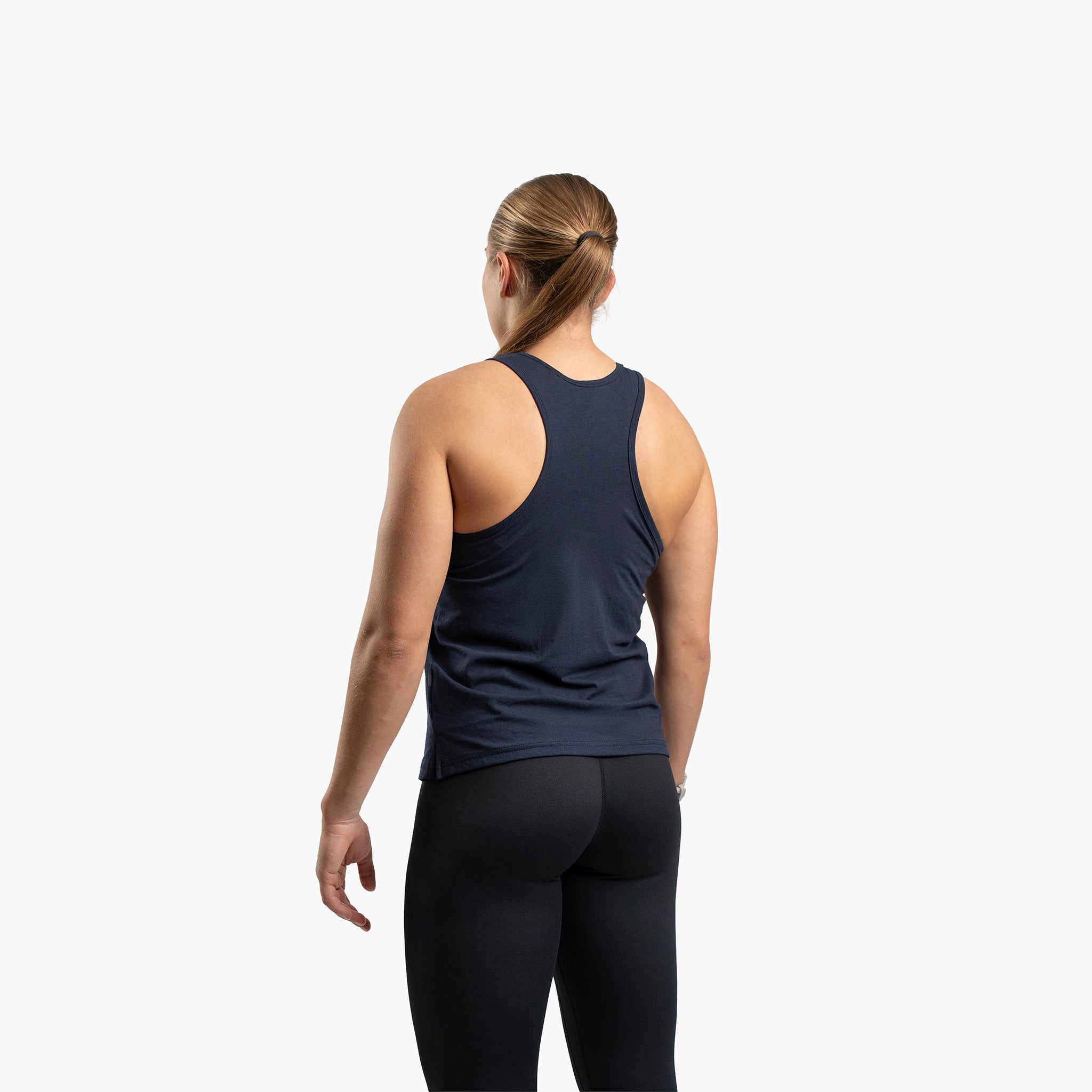SportsTech kvinde lang top (Deep navy)