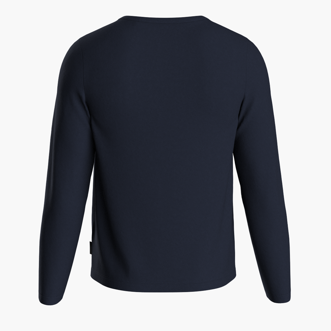 SportsTech herre langærmet (Deep navy)