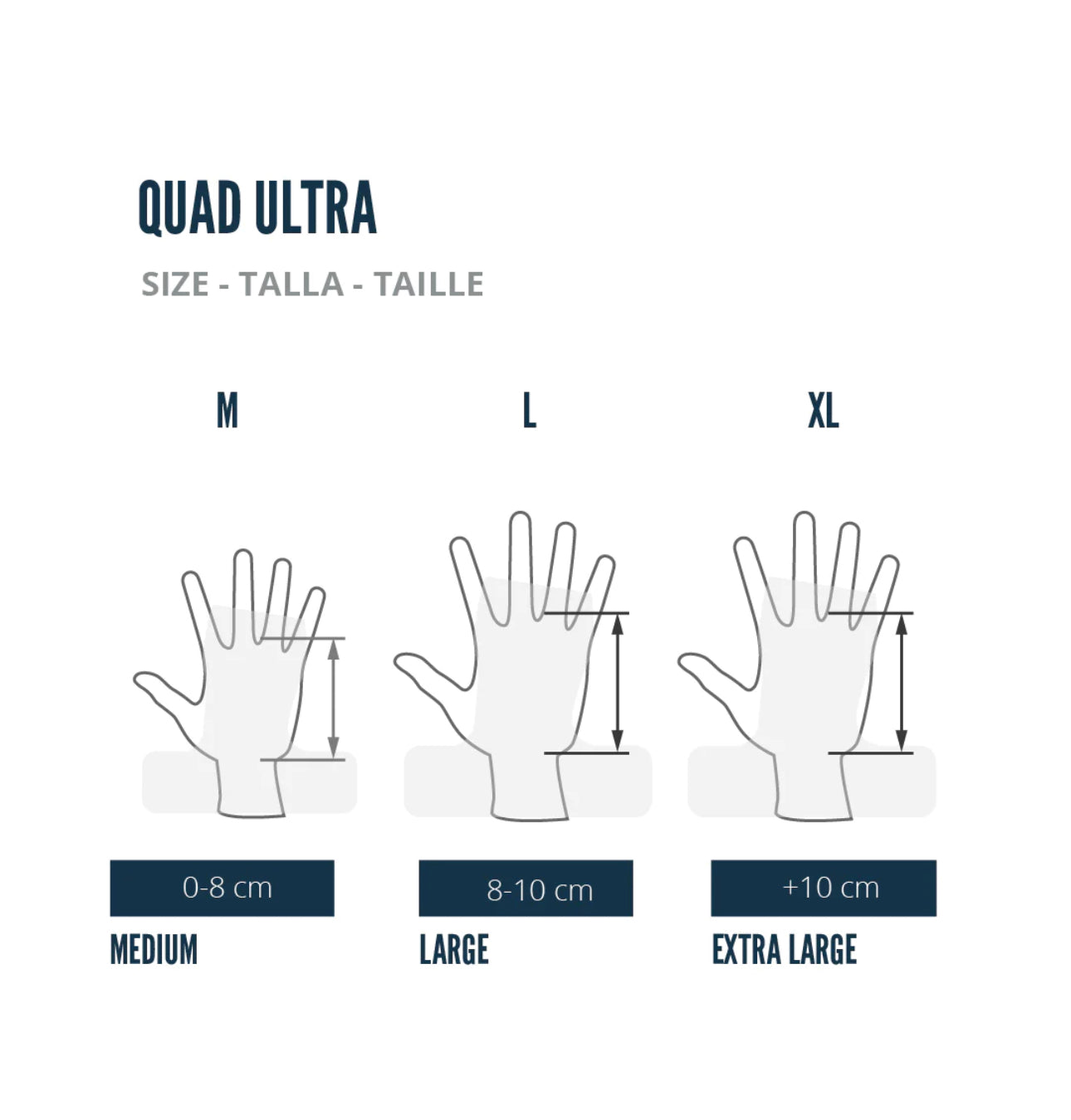 Velites grips størrelses guide