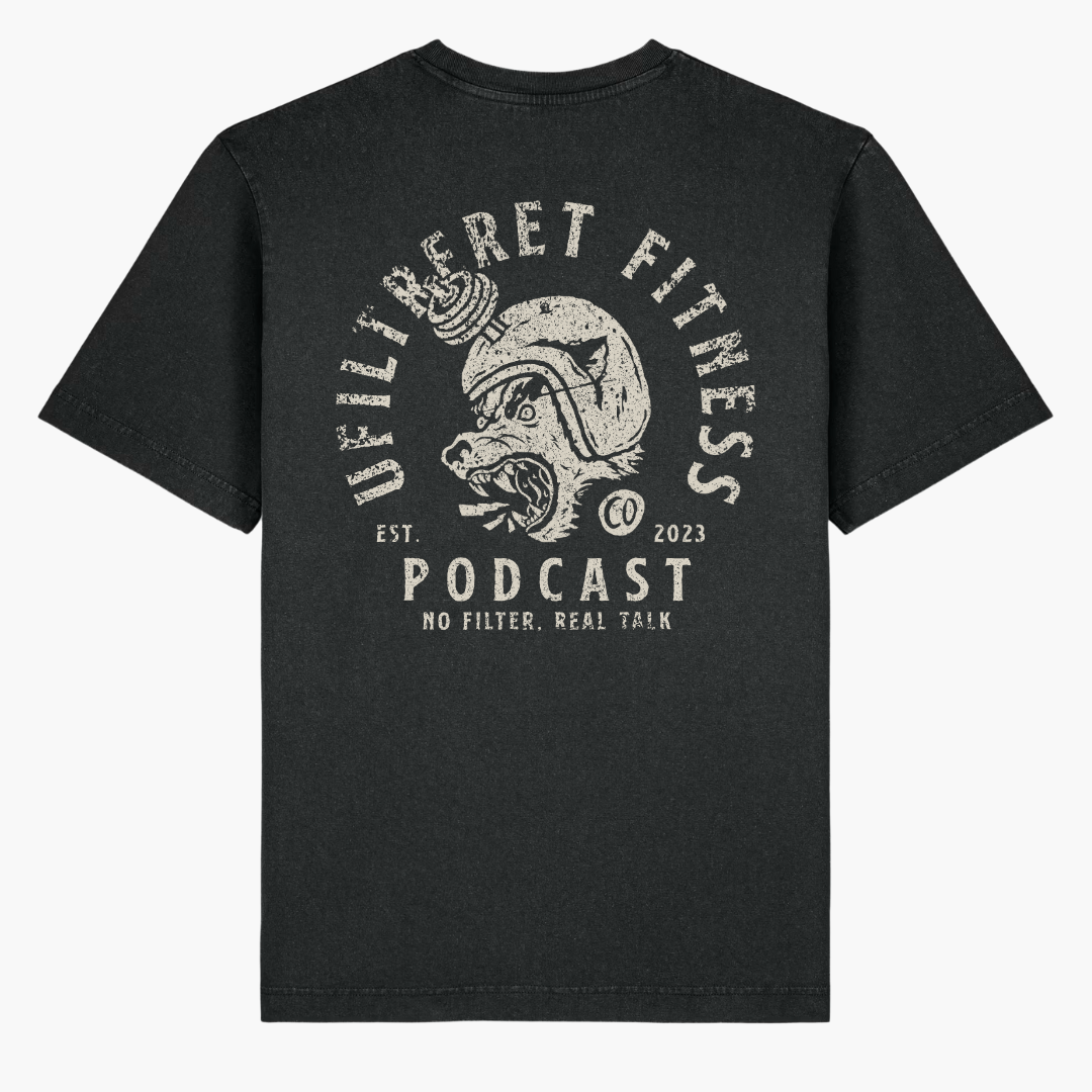 Ufiltreret fitness oversized t-shirt BLACK (limited)