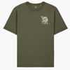 Ufiltreret fitness oversized t-shirt OLIVE (limited)