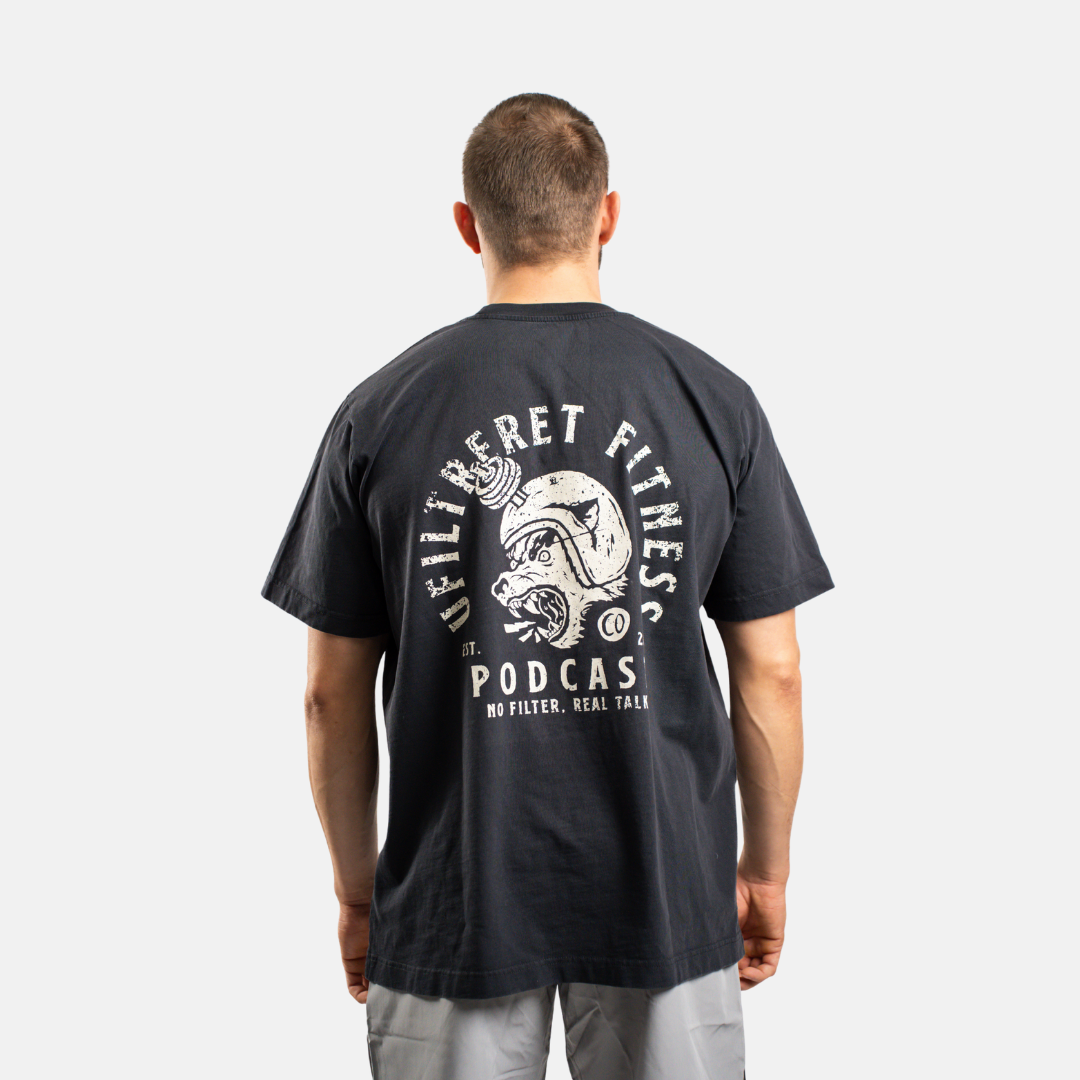 Ufiltreret fitness oversized t-shirt BLACK (limited)