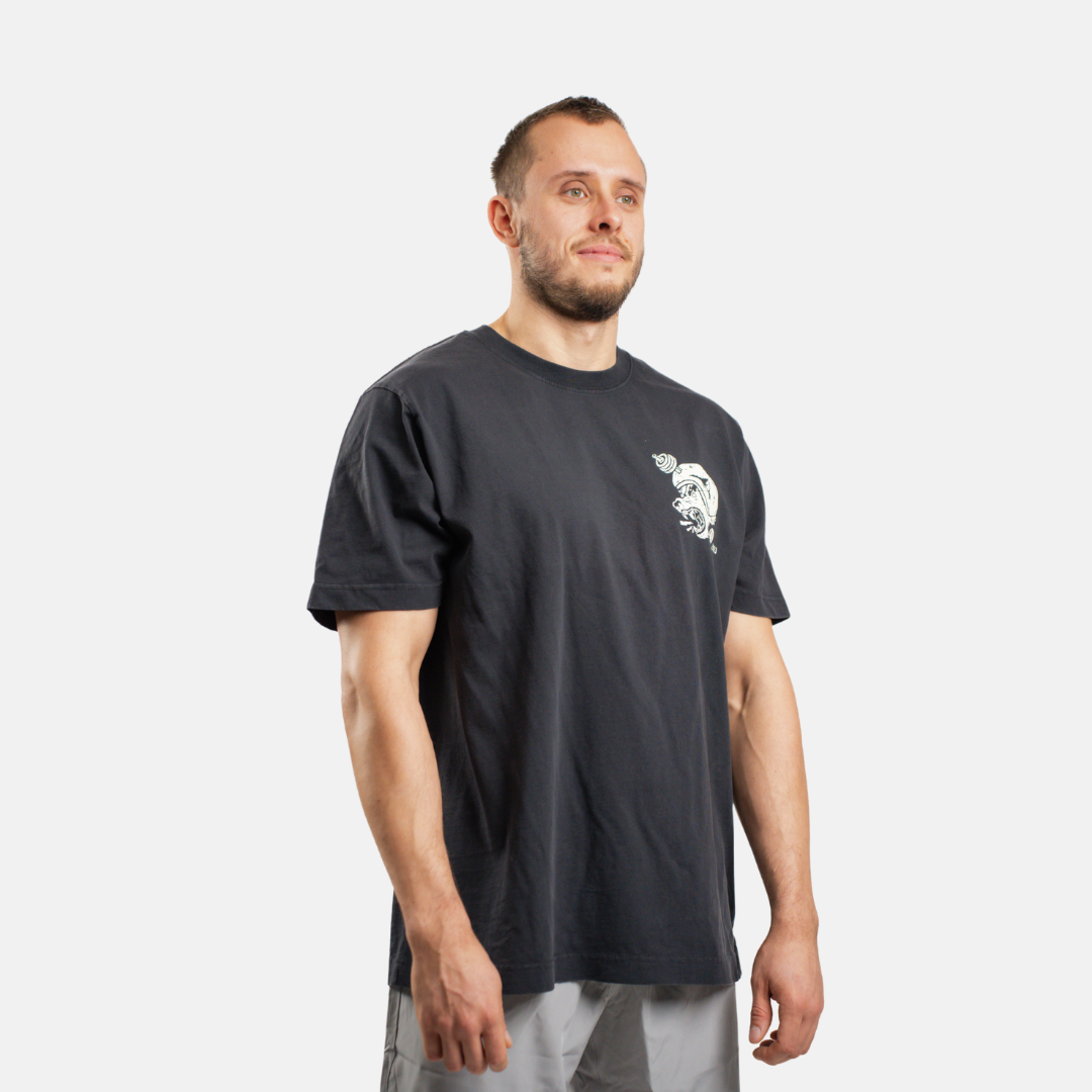 Ufiltreret fitness oversized t-shirt BLACK (limited)