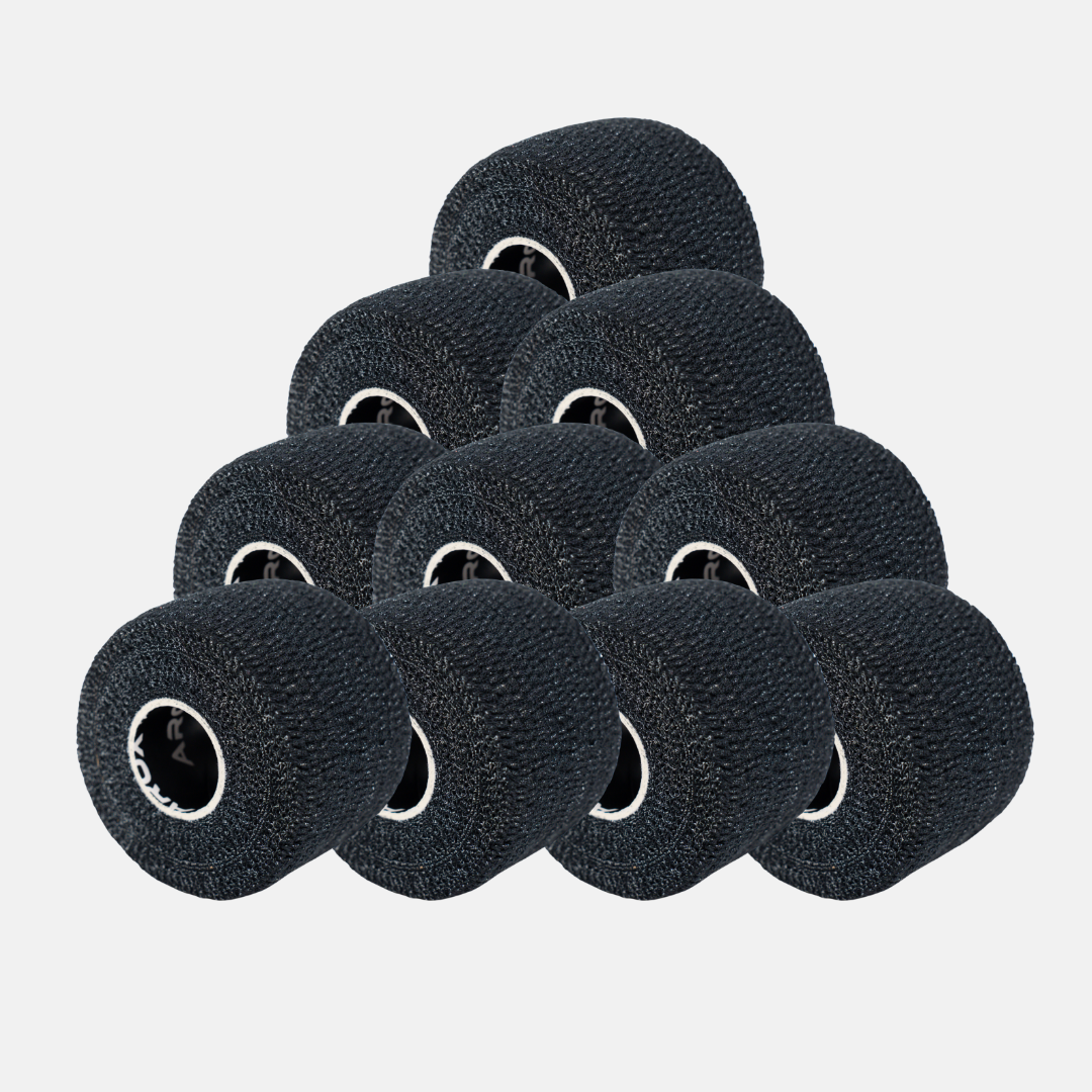 Flextape 10 ruller sort (Uden limrester)