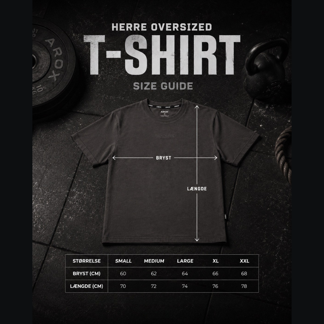 Ufiltreret oversized heavy t-shirt (GRÅ)