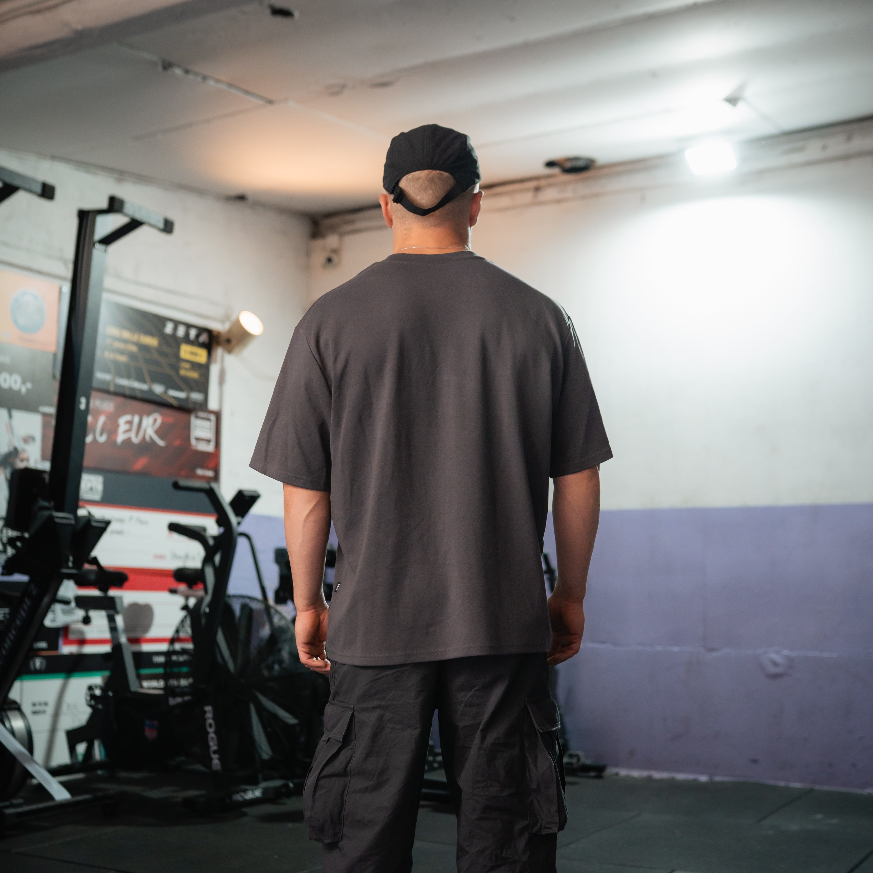 Ufiltreret oversized heavy t-shirt (GRÅ)