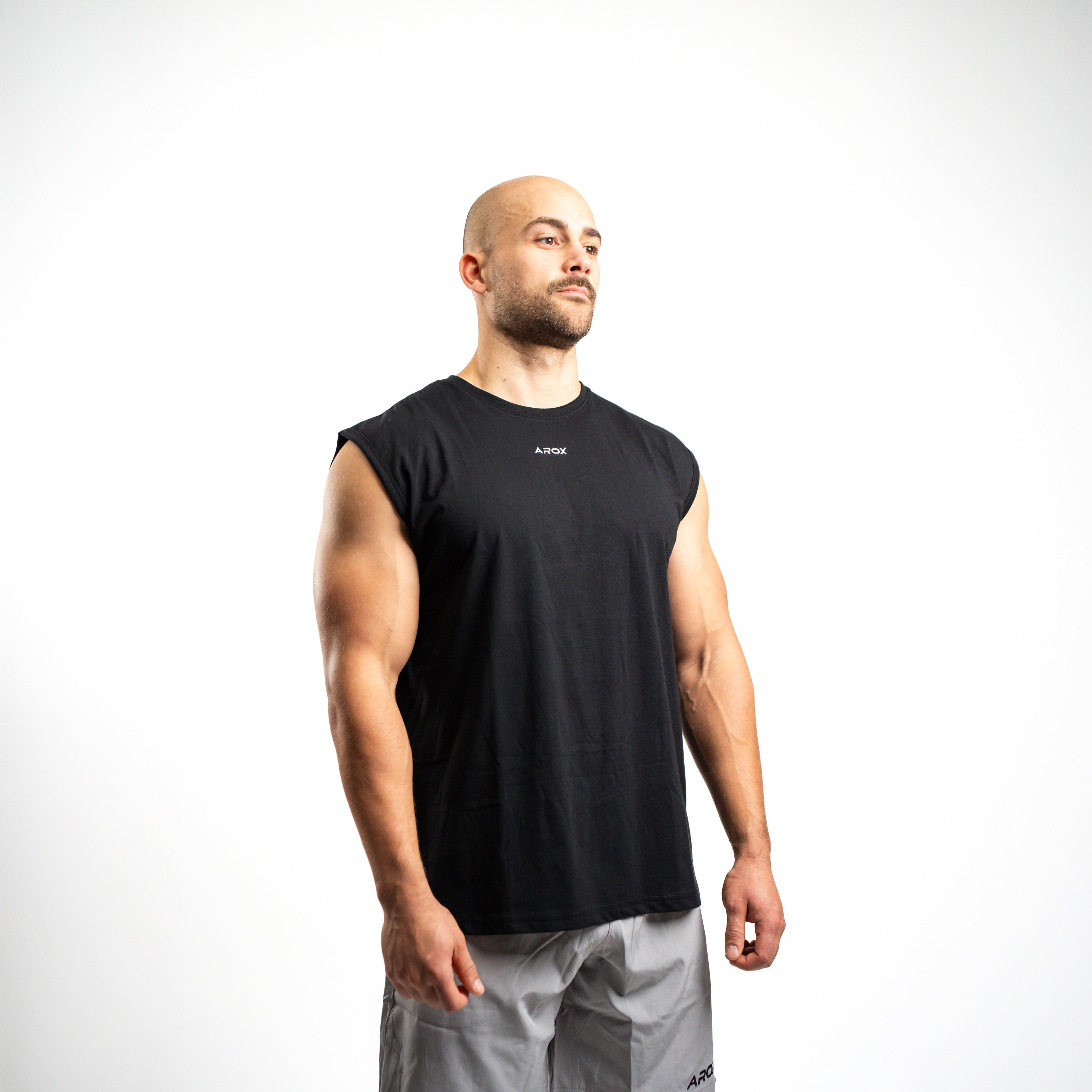 SportsTech herre no-sleeve (Sort)