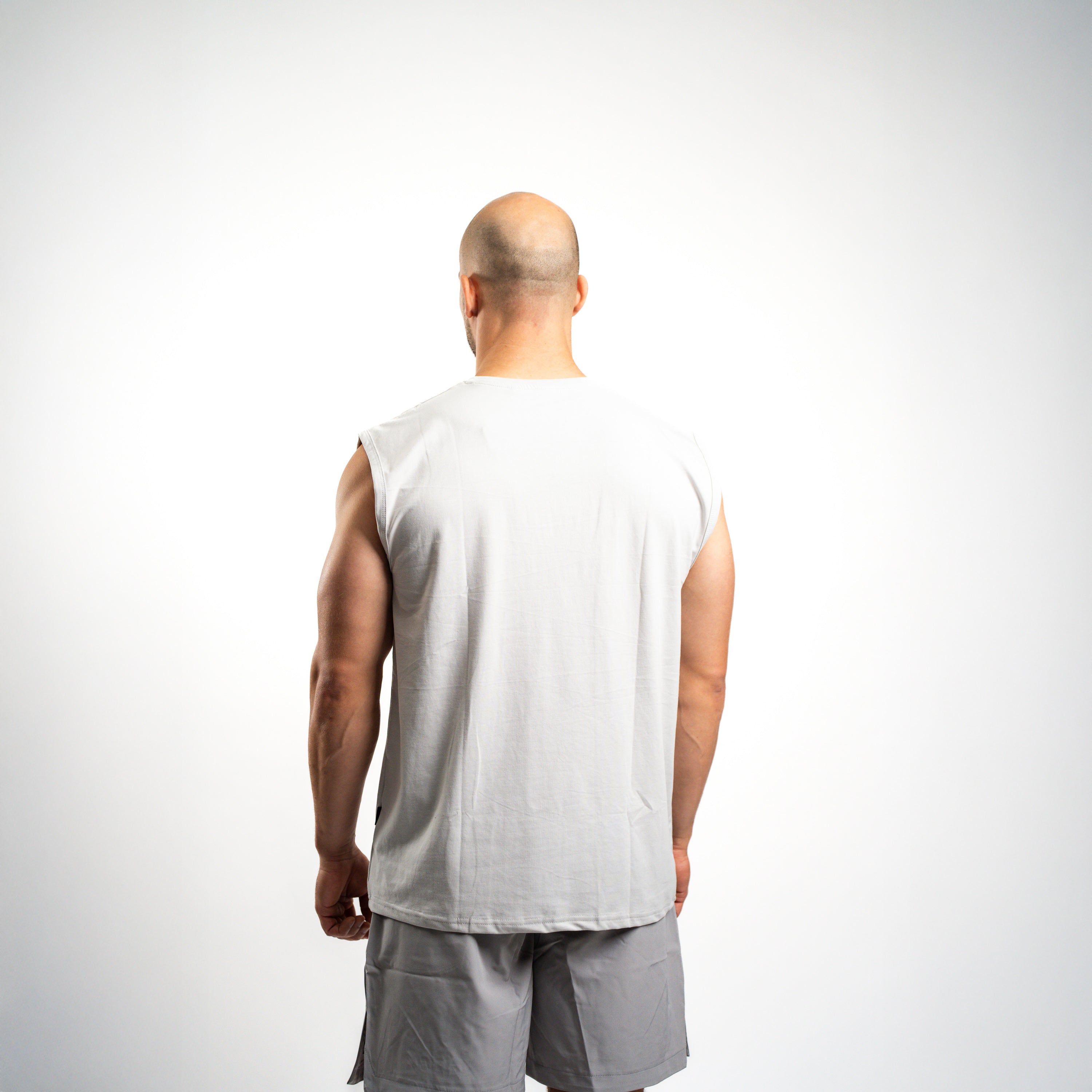 SportsTech herre no-sleeve (Light grey)