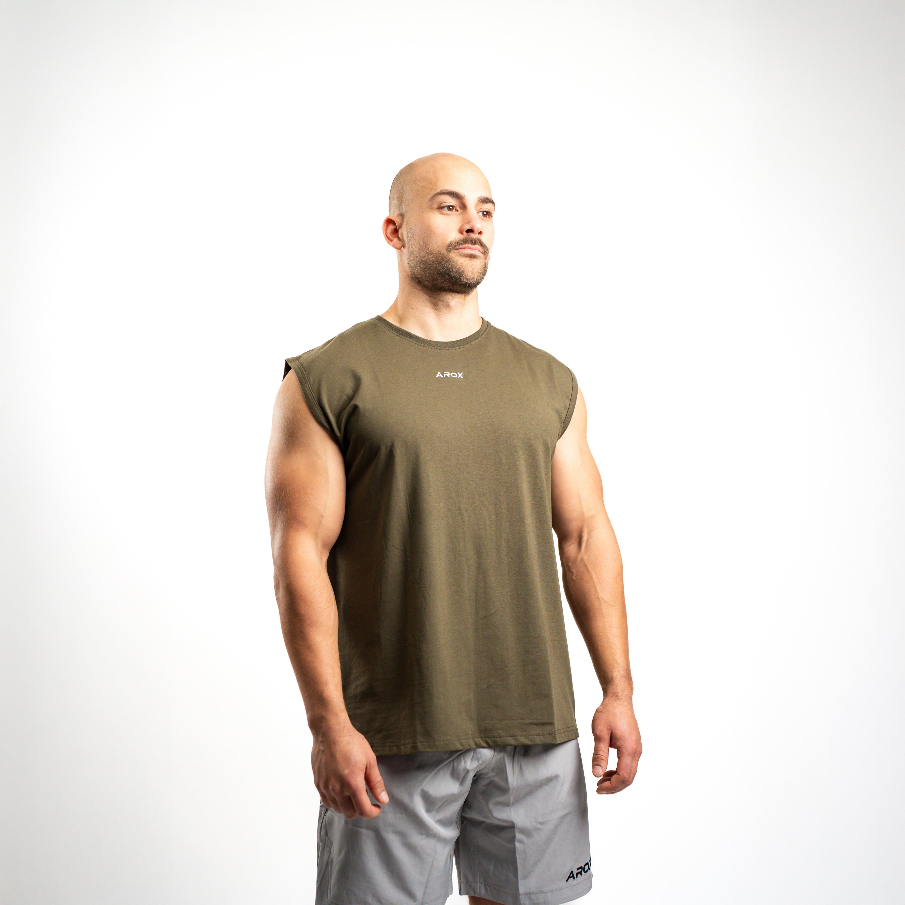 SportsTech herre no-sleeve (Ranger green)