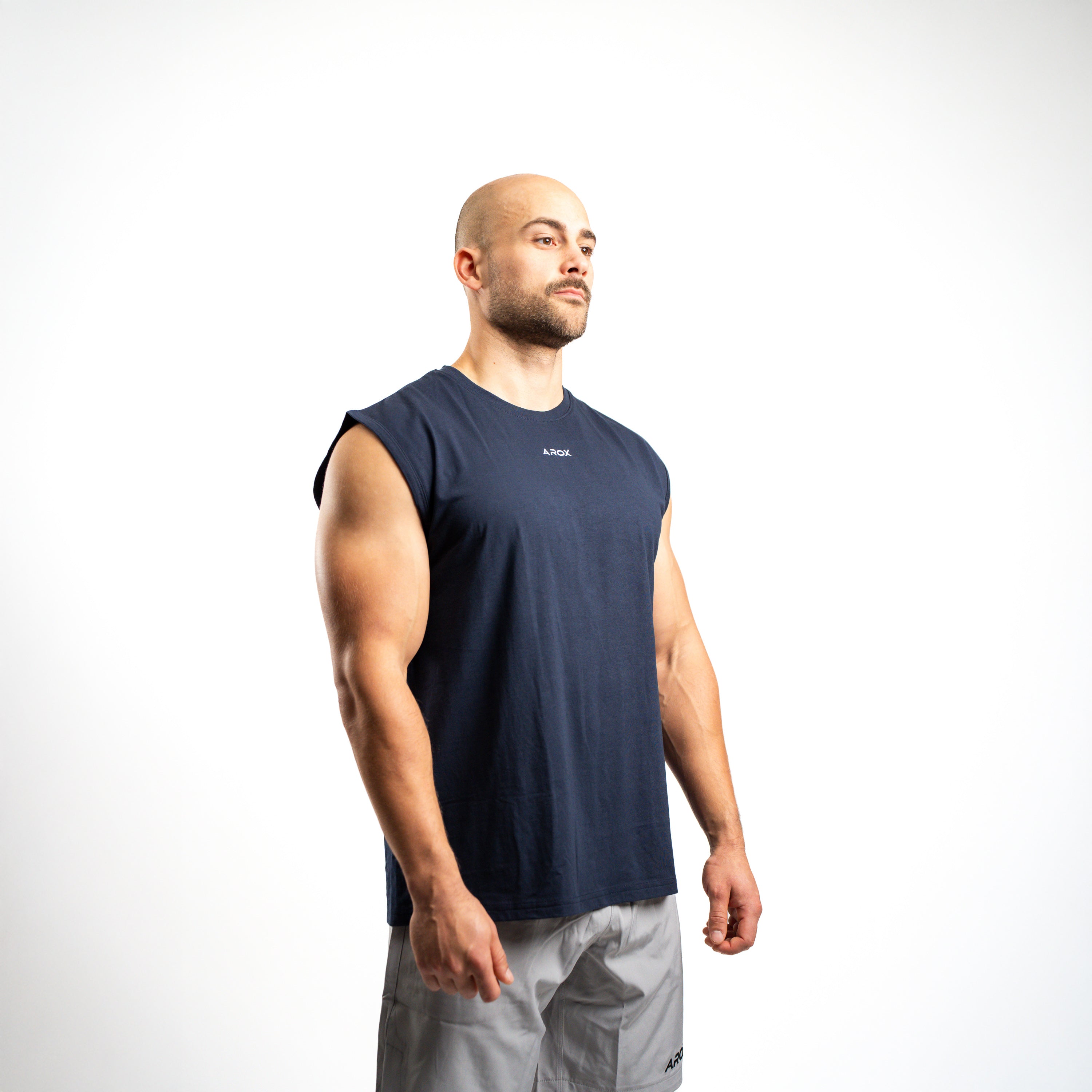 SportsTech herre no-sleeve (Dark navy)