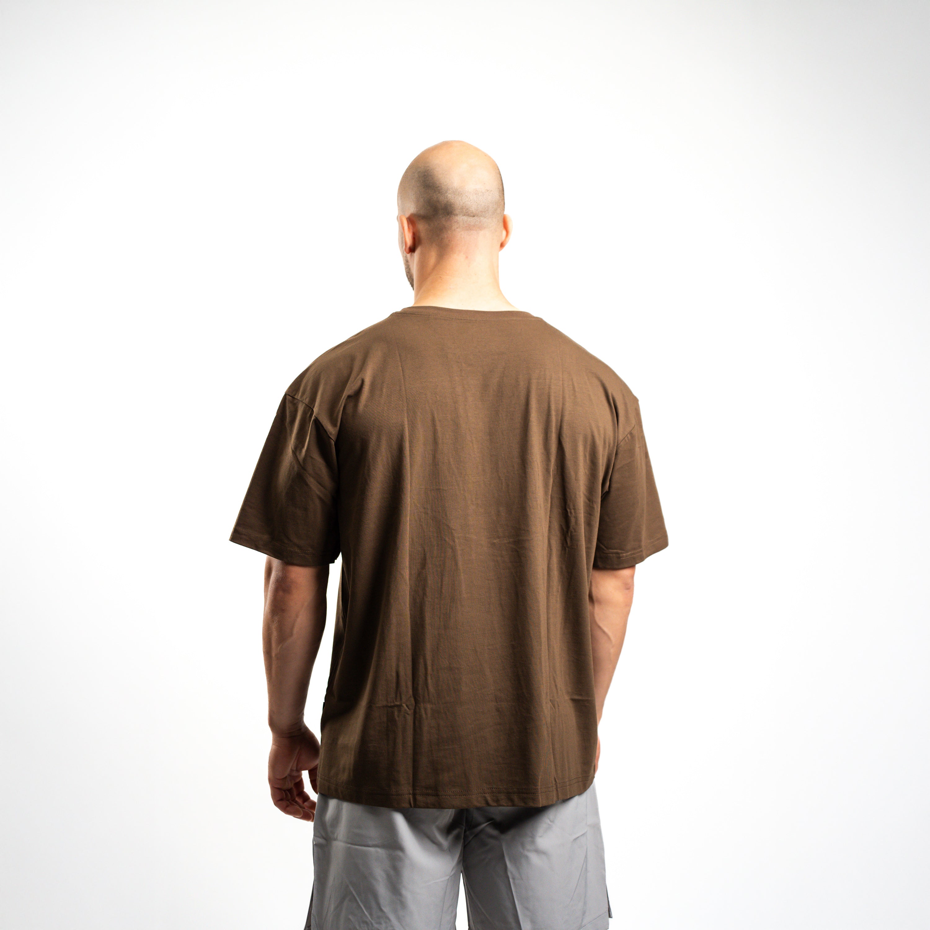 SportsTech oversized t-shirt (Dark brown)