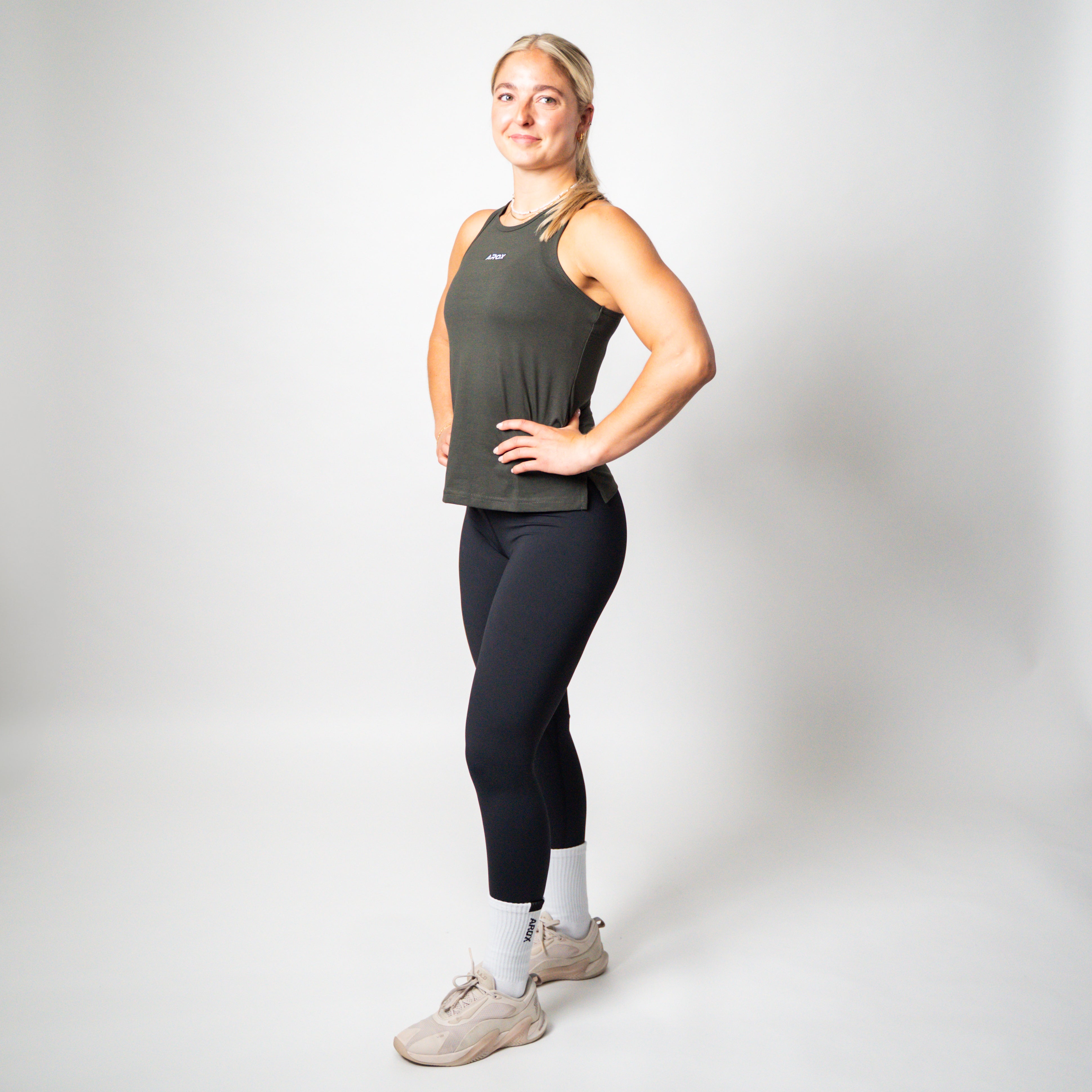 SportsTech kvinde lang top (Ranger green)