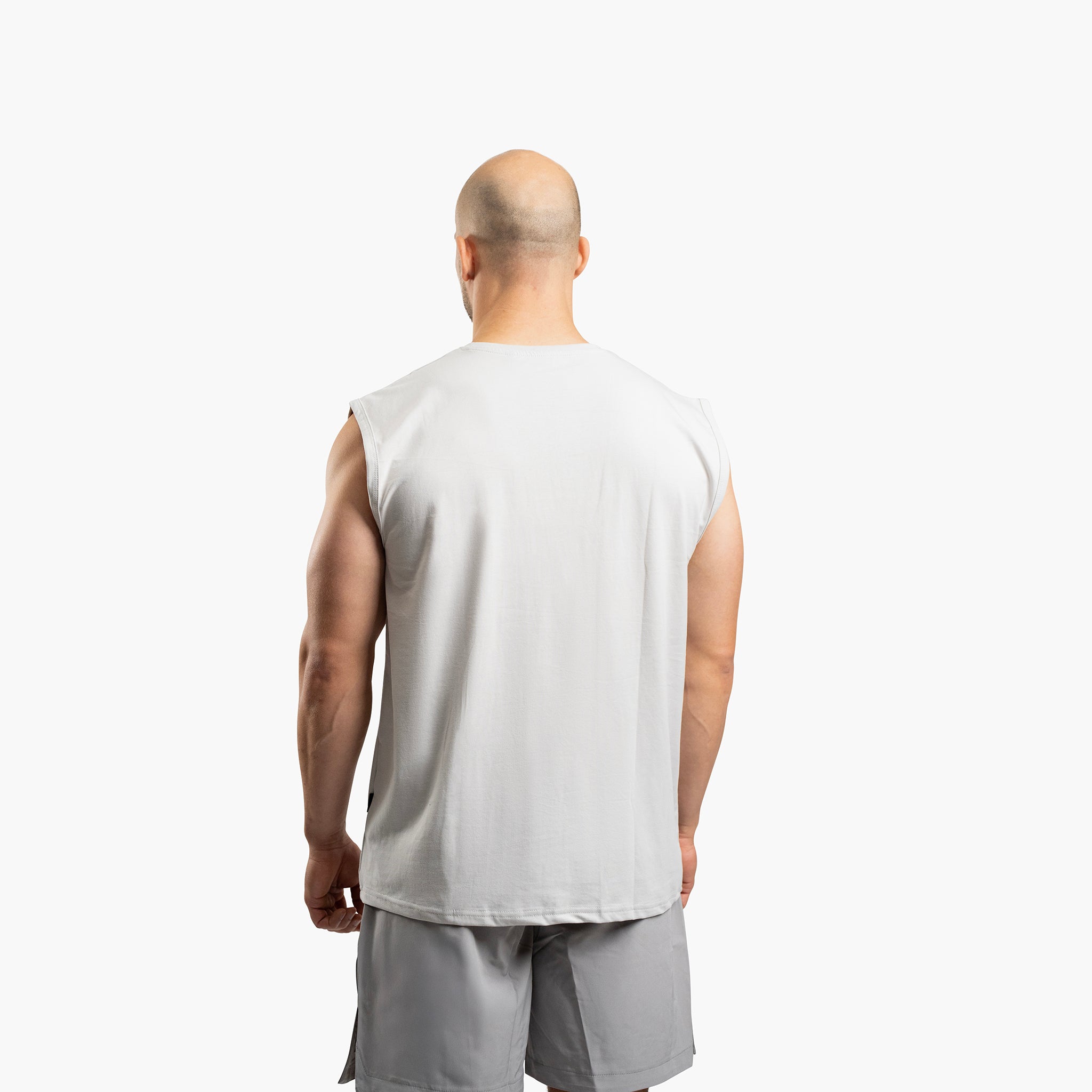 SportsTech herre no-sleeve (Light grey)