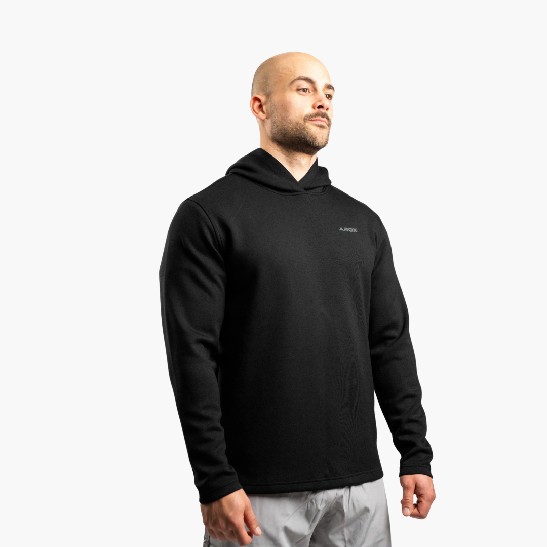 Active hoodie (Sort)